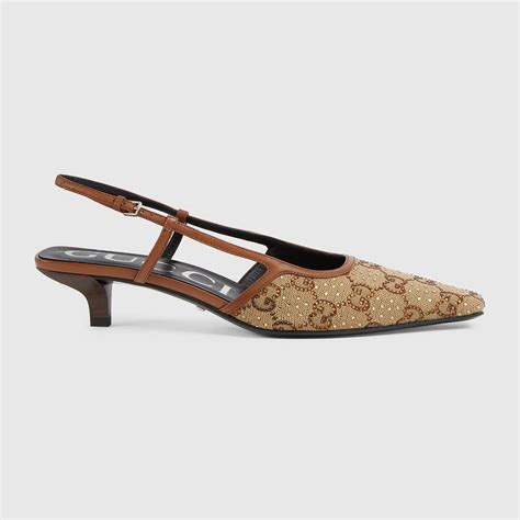 womens gucci slingback shoes|Gucci slingback loafer.